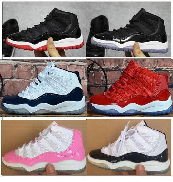

kids 11 11s space jam bred concord gym red basketball shoes children boy girls white pink midnight navy sneakers toddlers birthday gift