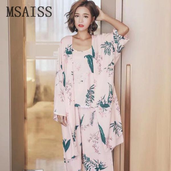 

sleepwear 3 pieces pyjama set 2019 women autumn winter pajamas sets sleep suits soft sweet cute nightwear gift home clothes, Blue;gray