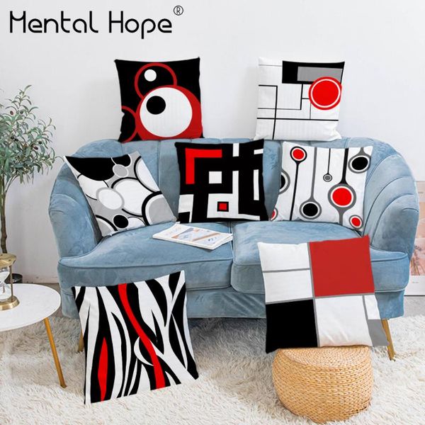 

геометрическая подушка обложка дивана декоративного dot плед подушка обложка home decor плюшевой полосатые наволочки площадь подушка 45x45cm