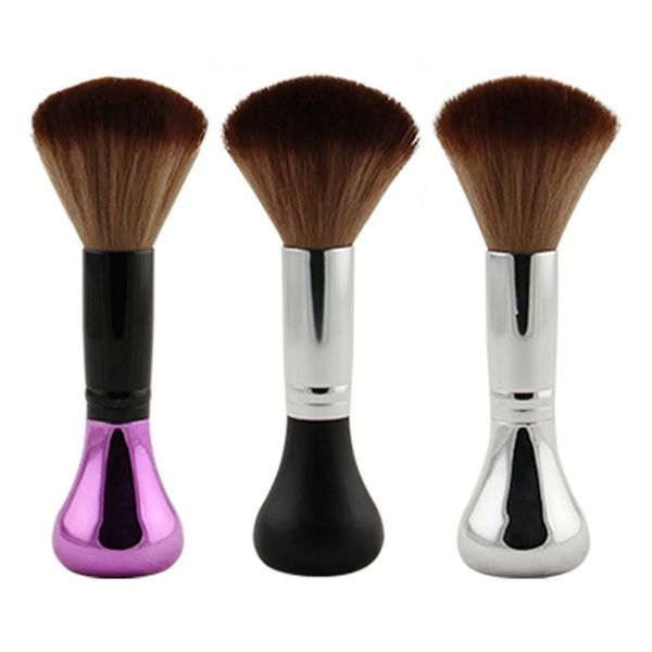 

1pcs pro barber soft brush neck duster soft brush hairdressing hair cutting salon stylist tool 3 colors, Silver