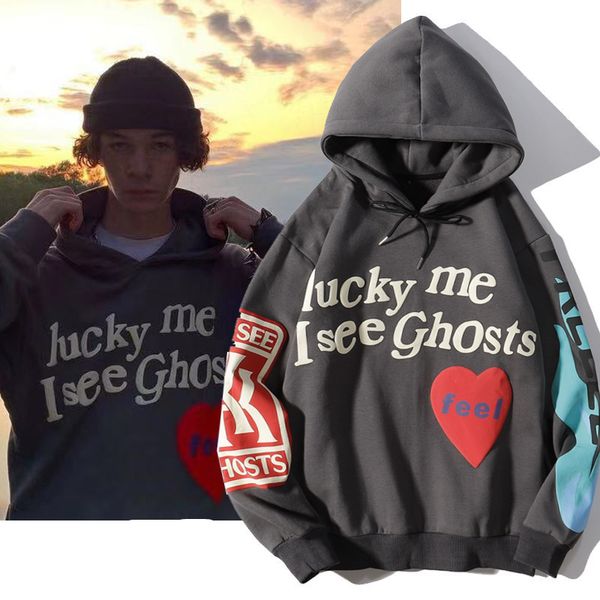 

Men's Hoodies Fashion Mens European and American Style Hooded Hoodie Casual Hip Hop Men Letter Pattern Long Sleeves Sweater Size M-2XL
