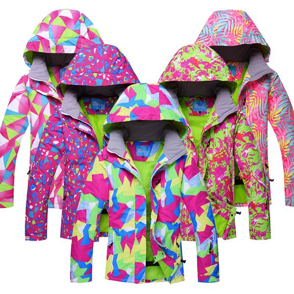 

skiing jackets women snowboarding jacket female sportswear snow ski jacket breathable waterproof windproof women's winter