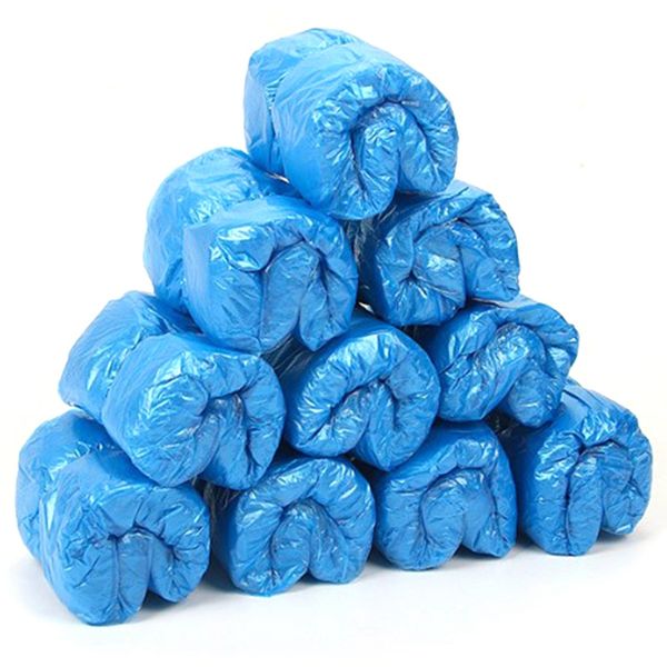 

fggs-200 pcs pe shoe cover machine shoe cover blue disposable convenient and comfortable model house, White;pink