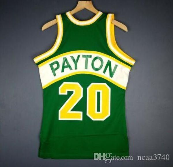 

men youth women vintage gary payton mitchell & ness 94 95 college basketball jersey size s-4xl or custom any name or number jersey, Black