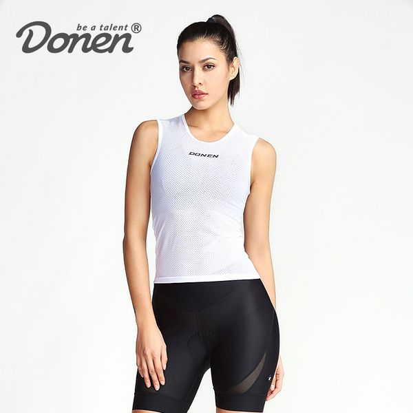 

donen 2018. женщины без рукавов езда велосипед велоспорт жилет белый прохладный велосипед жилет легкий дышащий велосипедов джерси одежды, Black