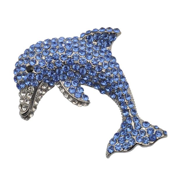 

blue water drill, dolphin, breast needle, large-scale animal, large-scale, scarf, hat, accessories, factory-direct, Gray