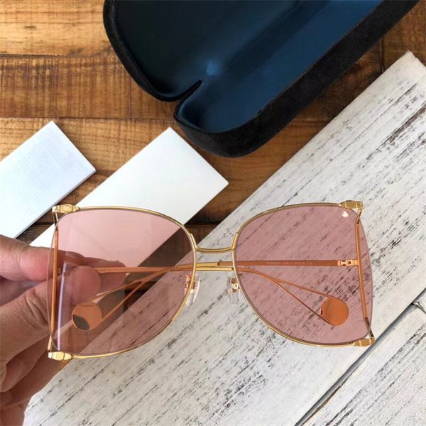 

luxury- come sunglasses style glass 0252s gradient women for sun uv400 summer brand women protection pearly designer with sunglass atbhg, White;black