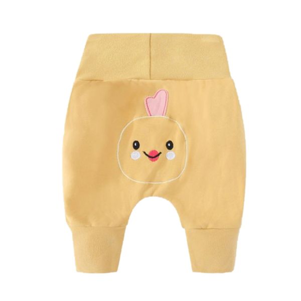 

newborn baby boy girl tall waist belly pants spring autumn trousers 0-2y cotton infant cartoon animal baby loose pants, Blue