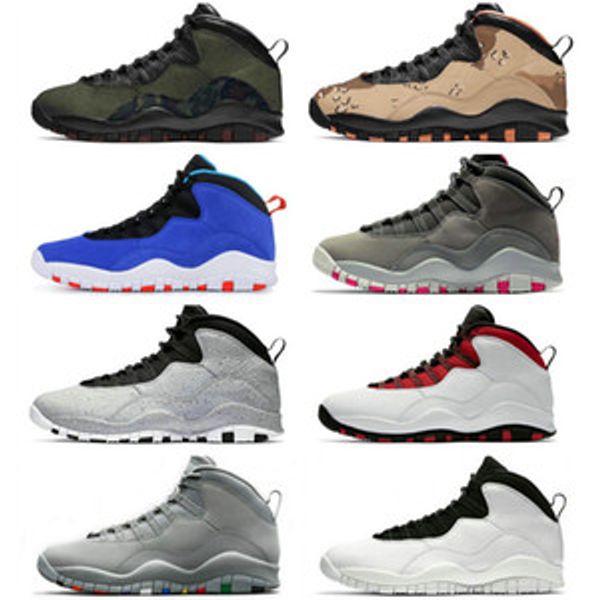 

10 10s cement mens basketball shoes black white bobcats chicago cool grey im back westbrook trainers men sports shoes sneakers 7-13