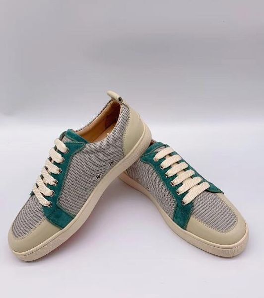 

summer/fall brand red bottom men womens sneakers low shoes rantulow orlant junior flat men canvas leather outdoor trainer gift c15, Black