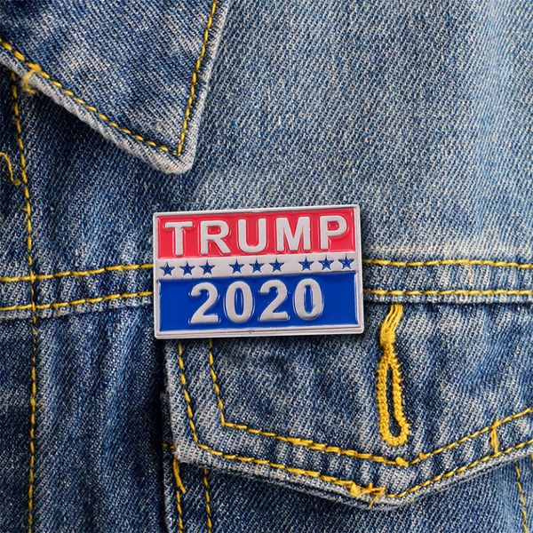 

трамп 2020 броши панк символ значок купон звезда входные билеты прохладный покер брошь пальто куртки рюкзак нагрудные булавки кино фанаты по, Gray