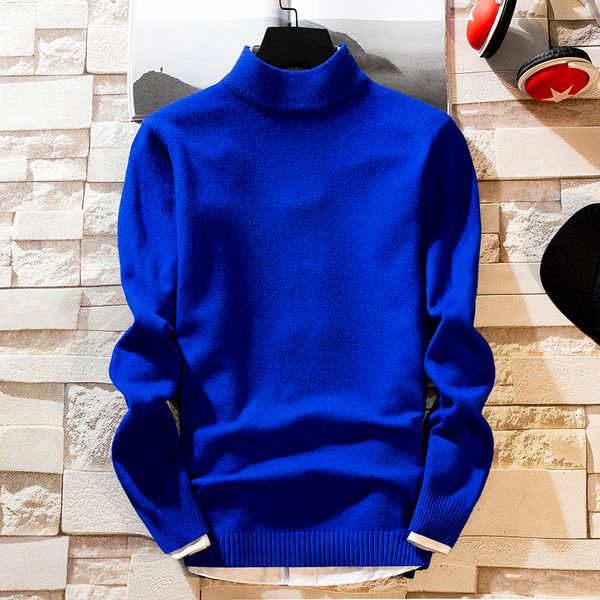 

3xl autumn winter soft warm cashmere sweater men turtleneck mens sweaters slim fit pullover men classic knitwear pull homme, White;black