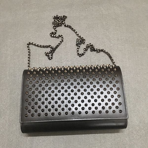 

женская rivet red bottom shoulder bag дизайнер модной женской дизайнерской сумки высокого качества из натуральной кожи сумки totes