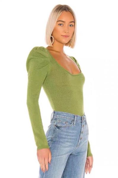 

french design streetwear casual 2020 collection blouse top, White