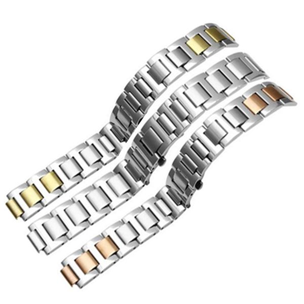 

22*14mm 20*12mm 18*11mm 14*9mm 14*8mm stainless steel watchband for 21 chronoscaph & autoscaph watch strap band watchband, Black;brown