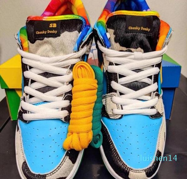 

2020 new sb dunk low pro chunky dunky white/lagoon pulse-black-universit running shoes sports skate casual sneakers with box size 36-45 l14