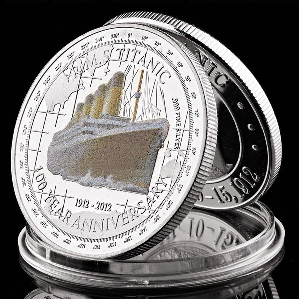 

elizabeth ii 1912 titanic victims 100th anniversary memories of rms metal silver plated coin with capsule display