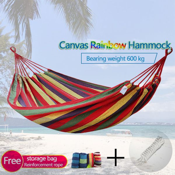 

garden hammock portable travel camping hanging hammock swing chair thicken outdoor camping blanket