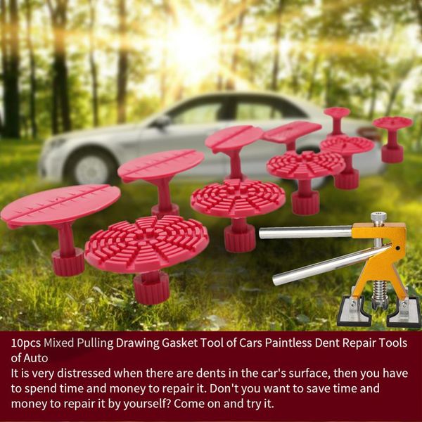

11pcs car body paintless dent removal lifter with glue puller tabs repair tool