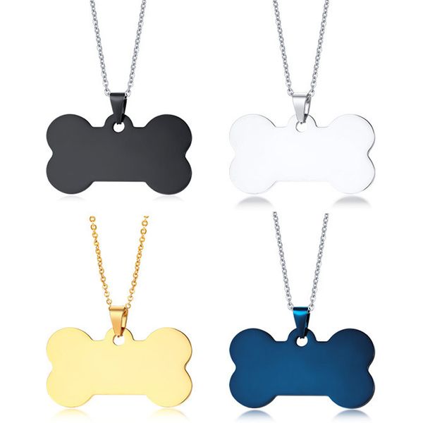 

womens necklaces stainless steelsilver friend dog bone pendant jewelry on the neck pendants woman accessories personalized, Silver