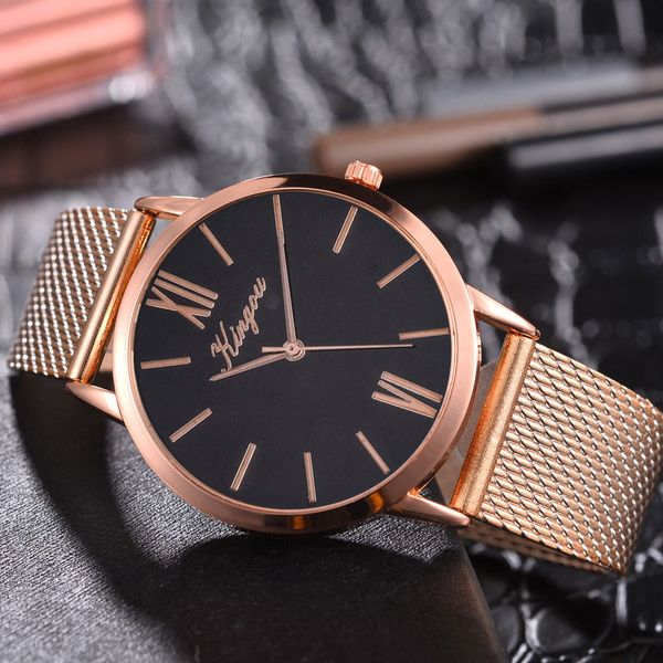 

mnycxen new women's watches round dail luxury silver clock reloj classic casual alloy fashion casual quartz wristwatch luxury c1, Slivery;brown