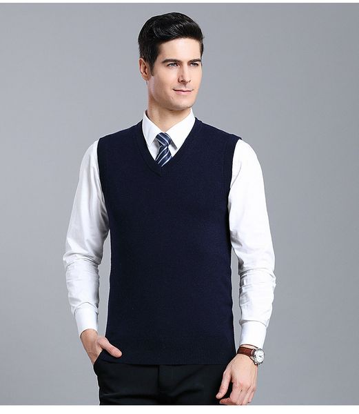 

plus size mens designer sweaters fashion slim v neck solid color sweaters vest mens autumn pullover designer sweaters, White;black
