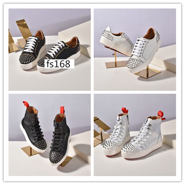 

new krystal spike носок донна кроссовки дизайнер mens красный низ обувь женская rivet плоские туфли размер 36, Black