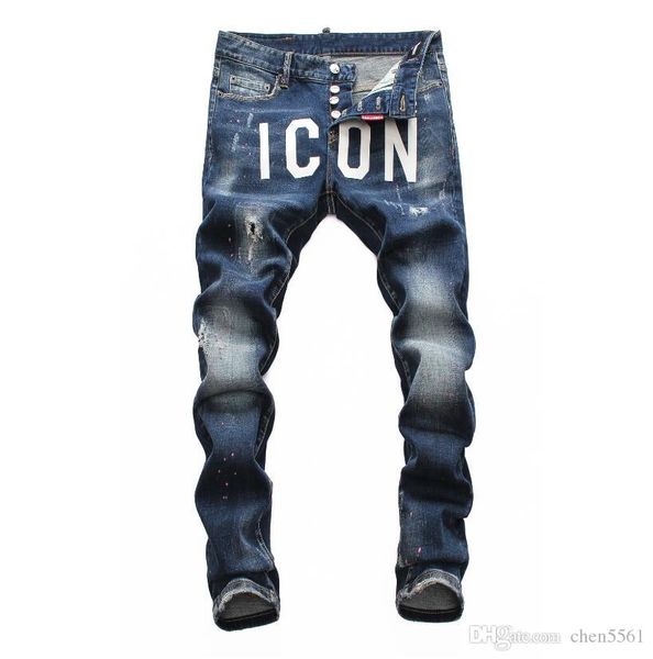 

summer 2020 wholesale men's jeans, european denim production of good quality men's wear welcome to pencil pants designer jeans, Blue
