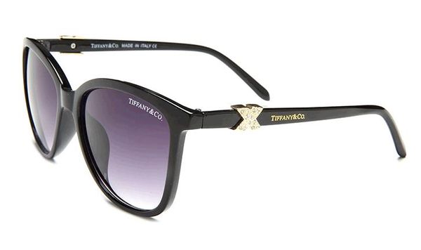 

designer men women sunglasses txrppr brand sun glasses gold metal frame green uv400 58mm lens come brown box, Black