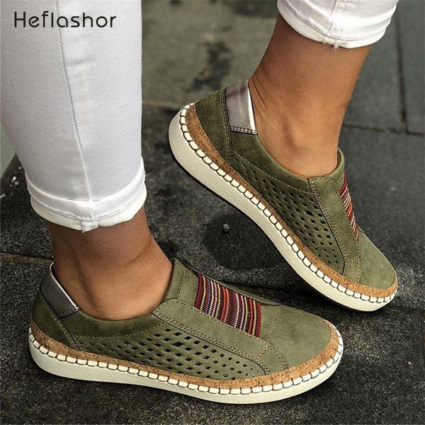 

heflashor 2019 breathable women shoes white women casual shoes fashion mesh women sneakers flats -up, Black