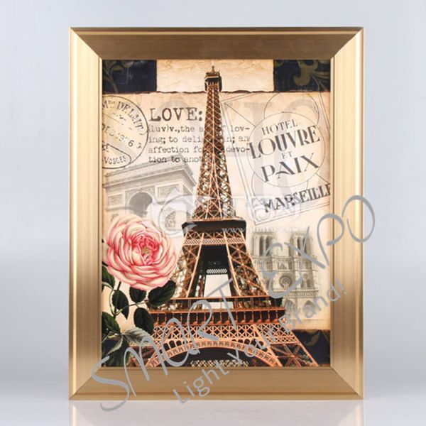 

customized a1 or a2 snap art frame painting aluminum mirror frame simple antique oil painting frame wall decoration (e09a20 h20mm w38mm)