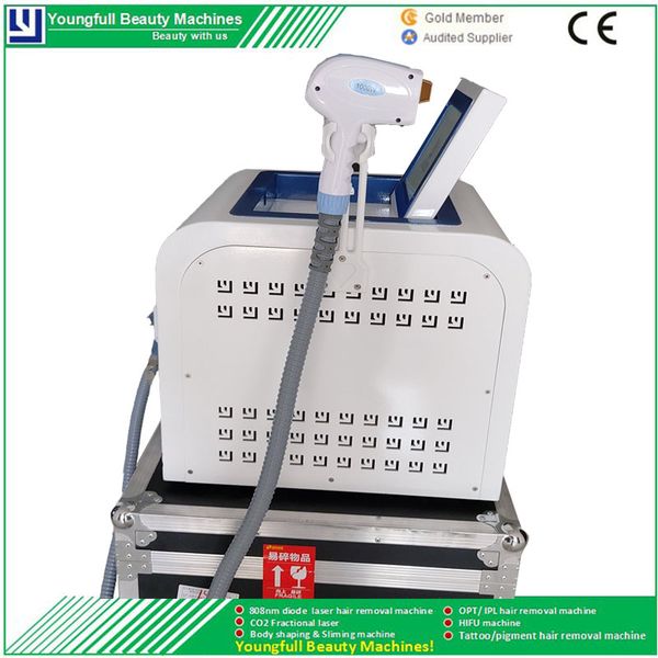 

1000w 808nm diode laser machine for hair and visible blood vessels removal pigment reductiepilator, Black