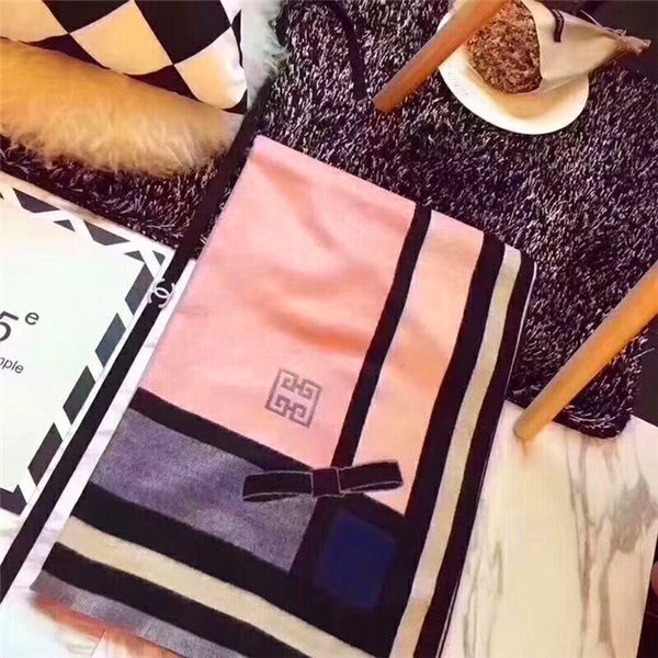 

winter cashmere scarf high-end soft thick cashmere scarf fashion men's and women's scarf, Blue;gray