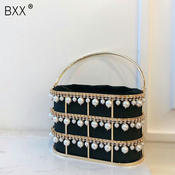 

bxx] 2020 pearl metal корзина мода женщины повседневная партийные кошельки и сумки плеча crossbody сумка мешок вечера hk663