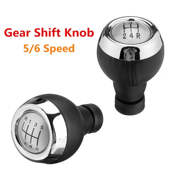 

5 6 speed manual pu leather gear shift knob lever shifter gearstick silver for mini cooper r55 r56 r57 r58 r59 f55 f56 f54 f57