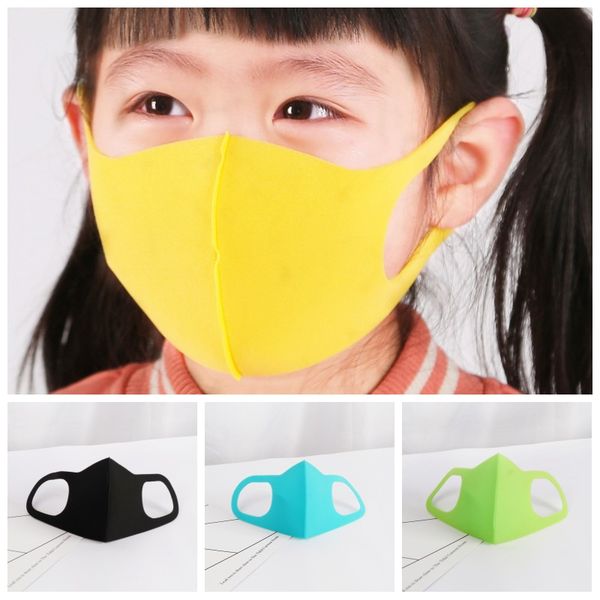 

3 pcs face masks children outside games mouth mask ventilation folding earloop respirators creative design 6hl h1
