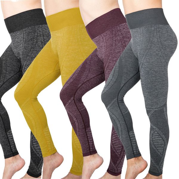 

women's leggings lelinta seamless high waist push up fitness exercise casual pants female jogging ladies trousers, Black