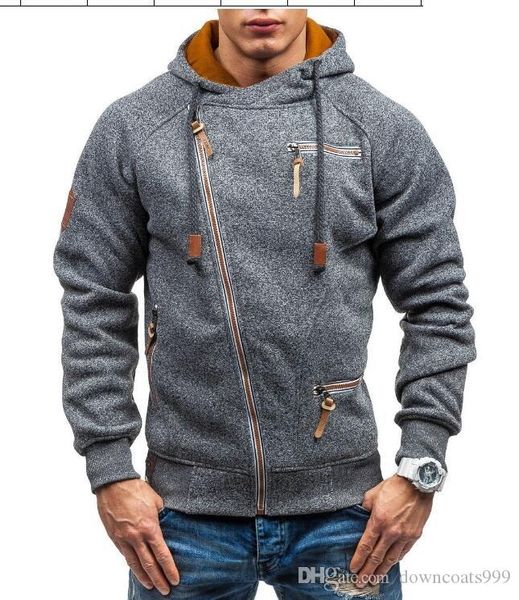 

новые мужские случайные балахон весна 2020 с длинными рукавами мужские толстовки тонкая застежка-молния мужская толстовка стрит бесплатная д, Black