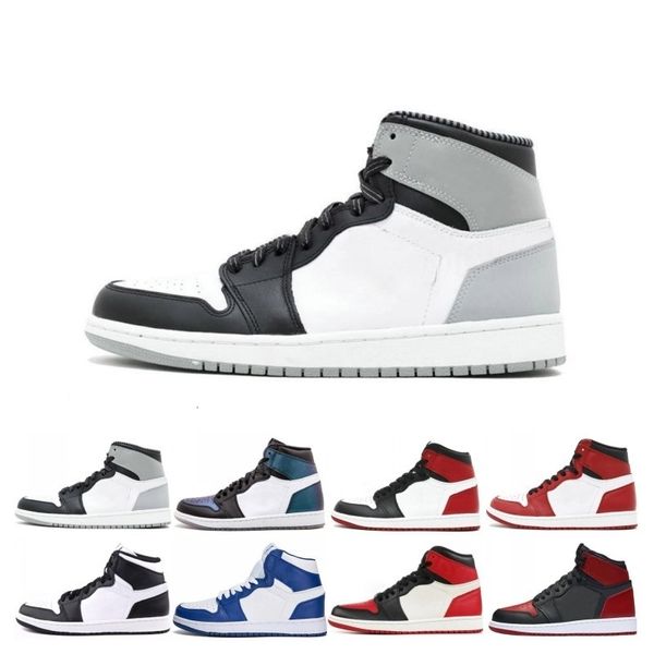 

new 1 1s mens basketball shoes high og game royal banned shadow bred toe 1s shattered backboard silver medal sports sneakers shoes