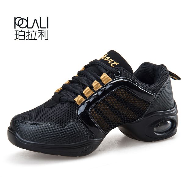 

polali dance shoes women jazz hip hop shoes salsa sneakers for woman feature soft outsole breath dance