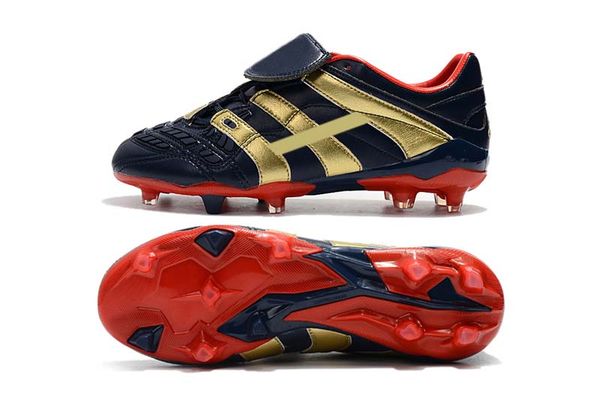 

2019 new style dark blue/gold football boots dream back 98 predator accelerator designer fg/ic soccer shoes soccer cleats