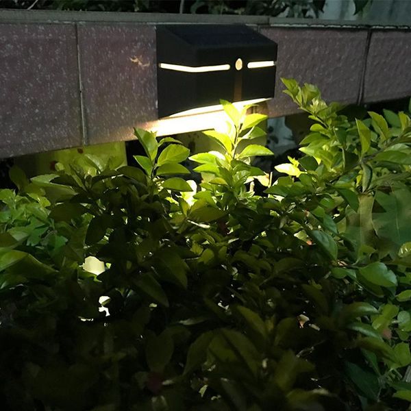

1 pack 1 pc solar wall lamp led lawn lamp human body induction light outdoor courtyard lamp fence light street lighting 10021