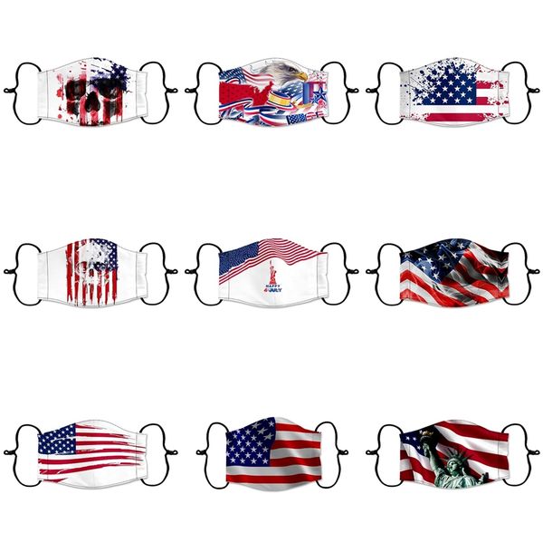 

20 1pcs designer face mask cute ice silk face masks washable dustproof elastic ear loop fancy cartoon printed fox mouth #839