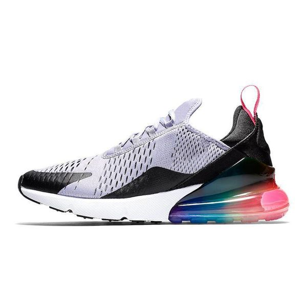 

new 270 parra punch p blue men's and women's outdoor shoes triple white university red olive vol habanero 27c flair 270s 36~45, Black