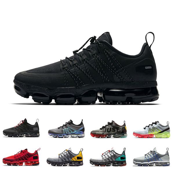 

air vapormax run utility mens women running shoes triple black white mutil cpfm gold volt fashion brand sneakers trainers size 36-45