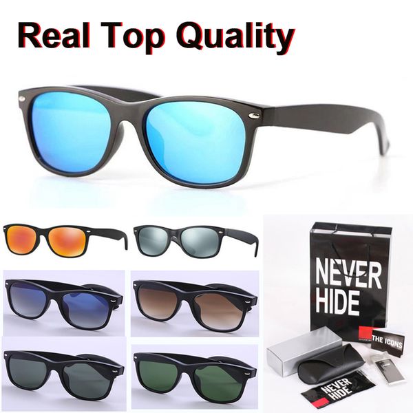 

metal hinge brand designer sunglasses men women plank frame glass lens with original box, packages, accessories, everything, White;black