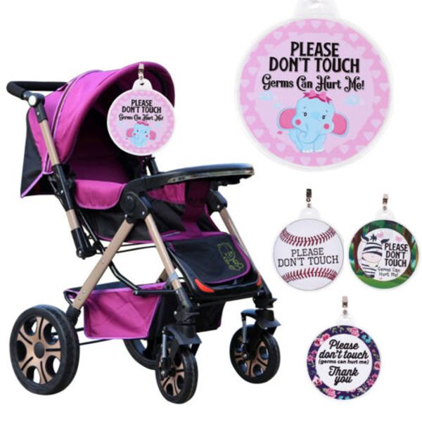 

please don't touch sign for baby stroller newborn baby car seat tag shower gift