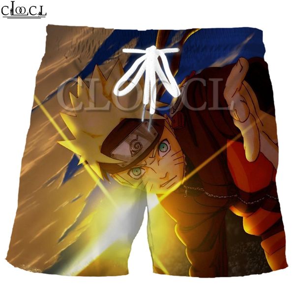 

cloocl наруто японского аниме шнурок 3d печать шаблон большой размер свободные мода дикий эластичный модные спортивные шорты, White;black