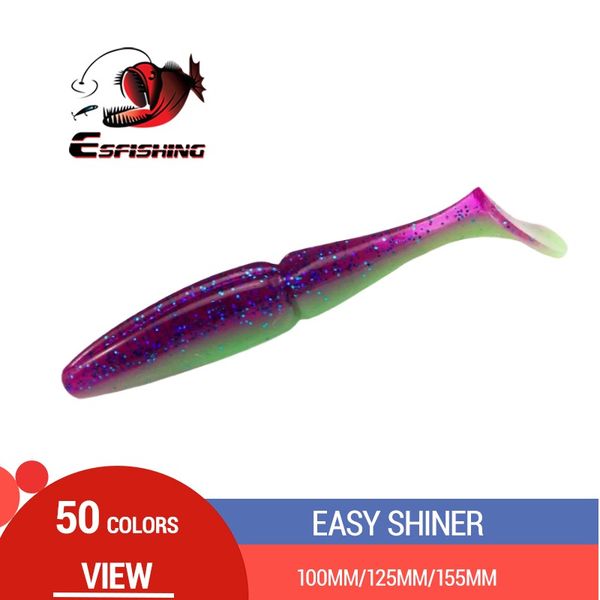 

esfishing quality lures easy shiner shad 100mm 125mm 155mm pesca fishing soft lures silicone bait wobblers leurre souple