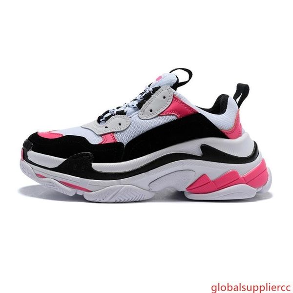 

paris 17fw fashion luxury designer women shoes dad shoes triple s 17fw sneakers for men women spring street couples chaussures daddy shoes